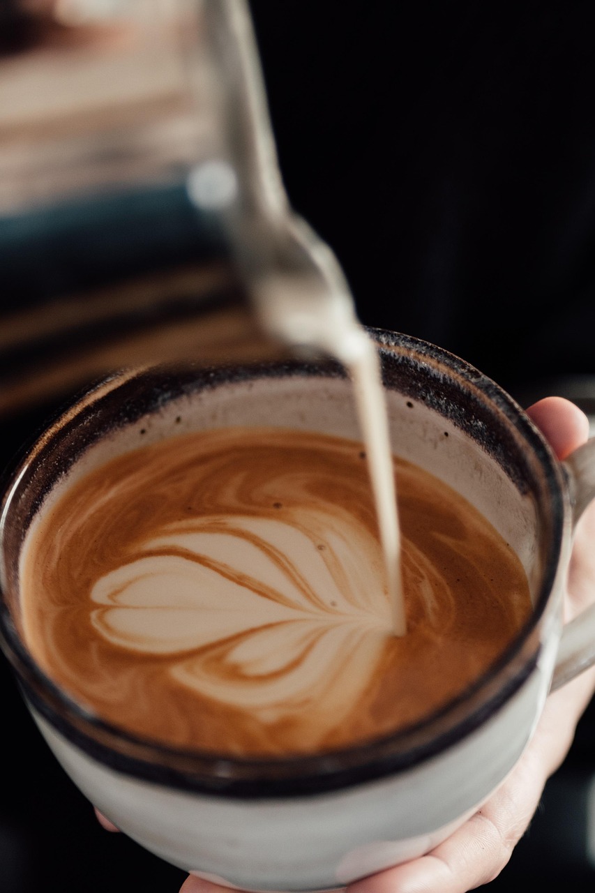 coffee, cappuccino, barista, caffeine, milk, latte art, latte, coffee cup, drink, espresso, cup, oat milk, breakfast, coffee art